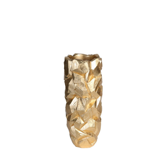 Poly/Fiberglas Pflanzgefäß "Big Nugget" gold H.70cm