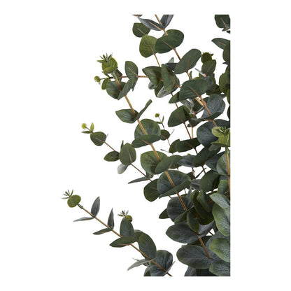 Eukalyptusbaum – Grün, PE-Kunststoff, Polyester, Draht, Zement, 120 cm