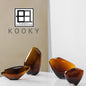 KOOKY 16AM – Organische Glasvase Bernstein von Element Accessories - Classic Floral