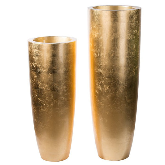 Pflanzgefäß"Konus"gold H.115cm