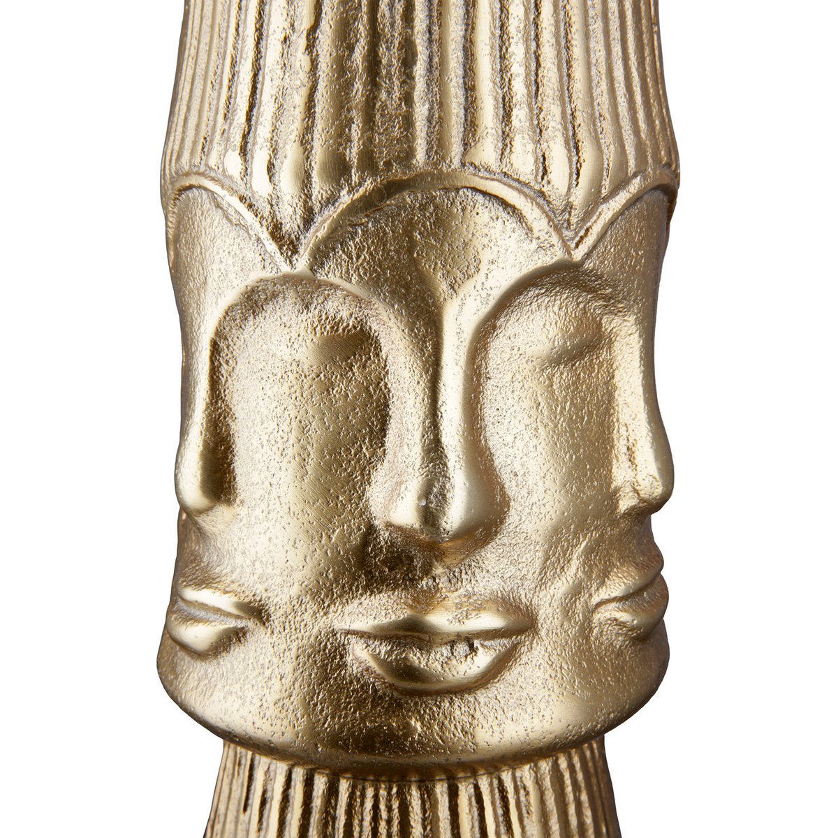 Aluminium-Dekovase „Gesicht“