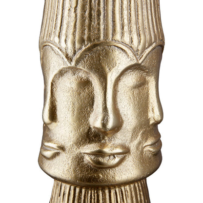 Aluminium-Dekovase „Gesicht“