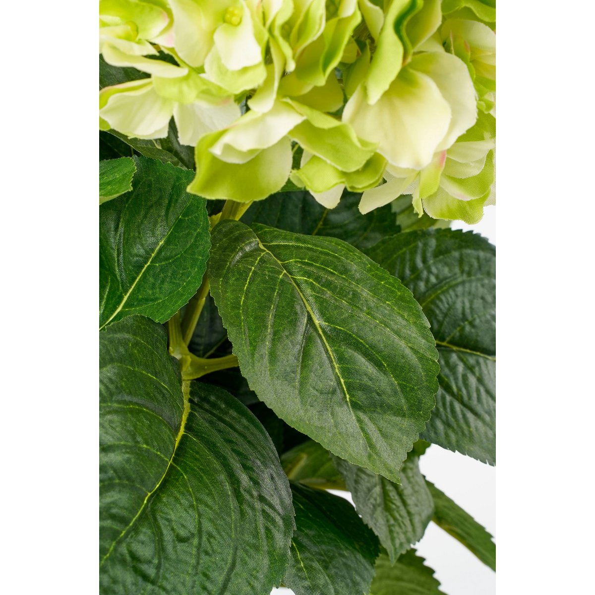 Künstliche Hortensienpflanze im Blumentopf Stan – H45 x Ø45 cm – Grün