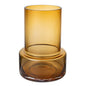 Glasvase TYLER 25 Amber Bernstein – Retro Design 9mm Luxusglas - Classic Floral