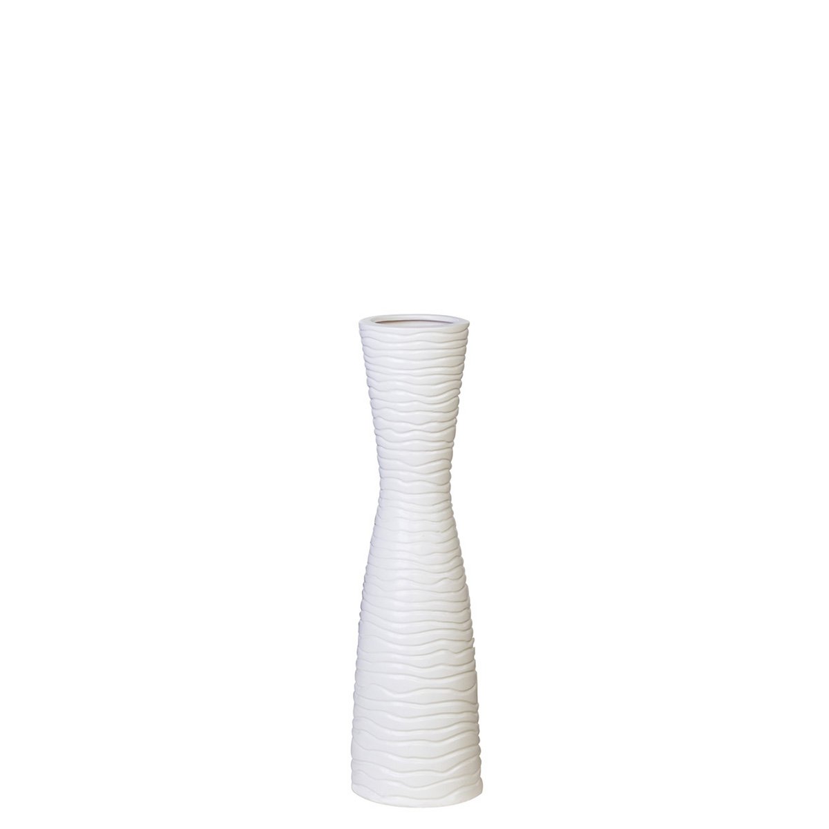 Vase"Tamera"Keramik,weiß,H.58/D.14