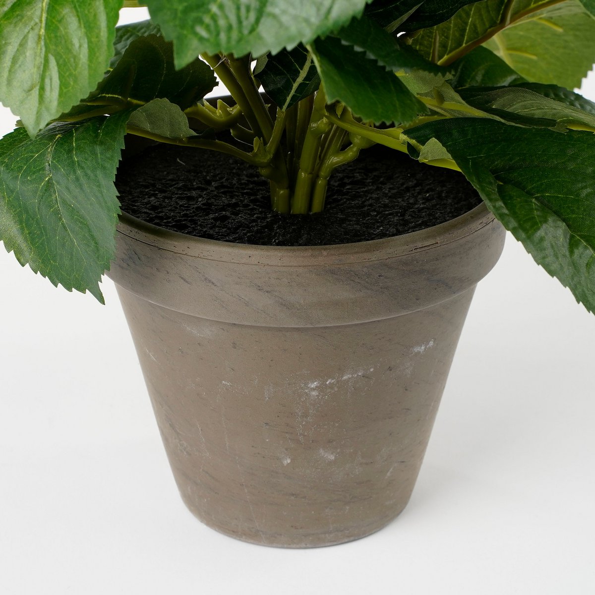 Künstliche Hortensienpflanze im Blumentopf Stan – H45 x Ø45 cm – Grün
