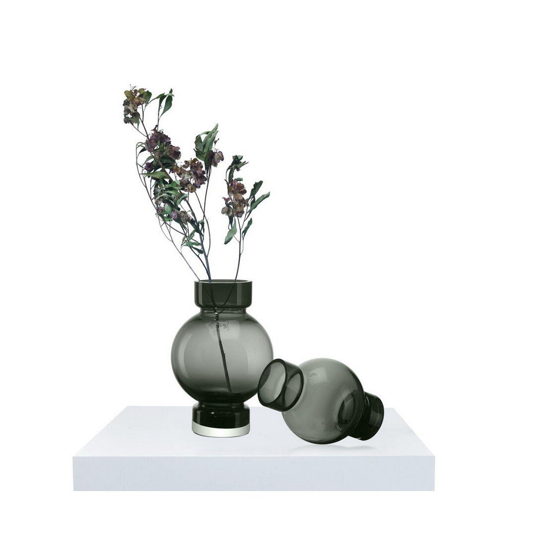 moderne kugelförmige Luxusvase ORURO – 9 mm dickes Glas